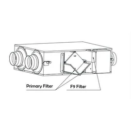 Hővisszanyerős szellőztető előszűrő (F-ERVQX-G400)