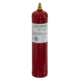 Hűtőközeg palack  1l acél Balmenetes (piros)