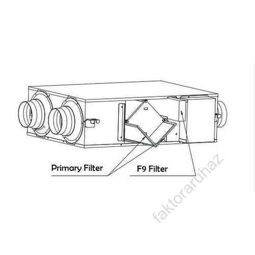 Hővisszanyerős szellőztető előszűrő (F-ERVQX-G400)