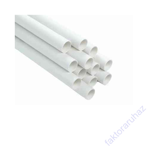 PVC 20mm cső fehér merev (2m/szál)