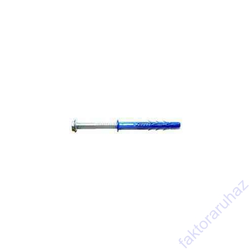 Csavar+tipli  10x160mm konzolhoz rawplug kék